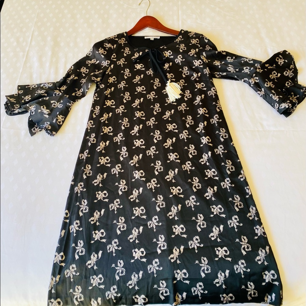 Black Silk Dress - S (4-6)